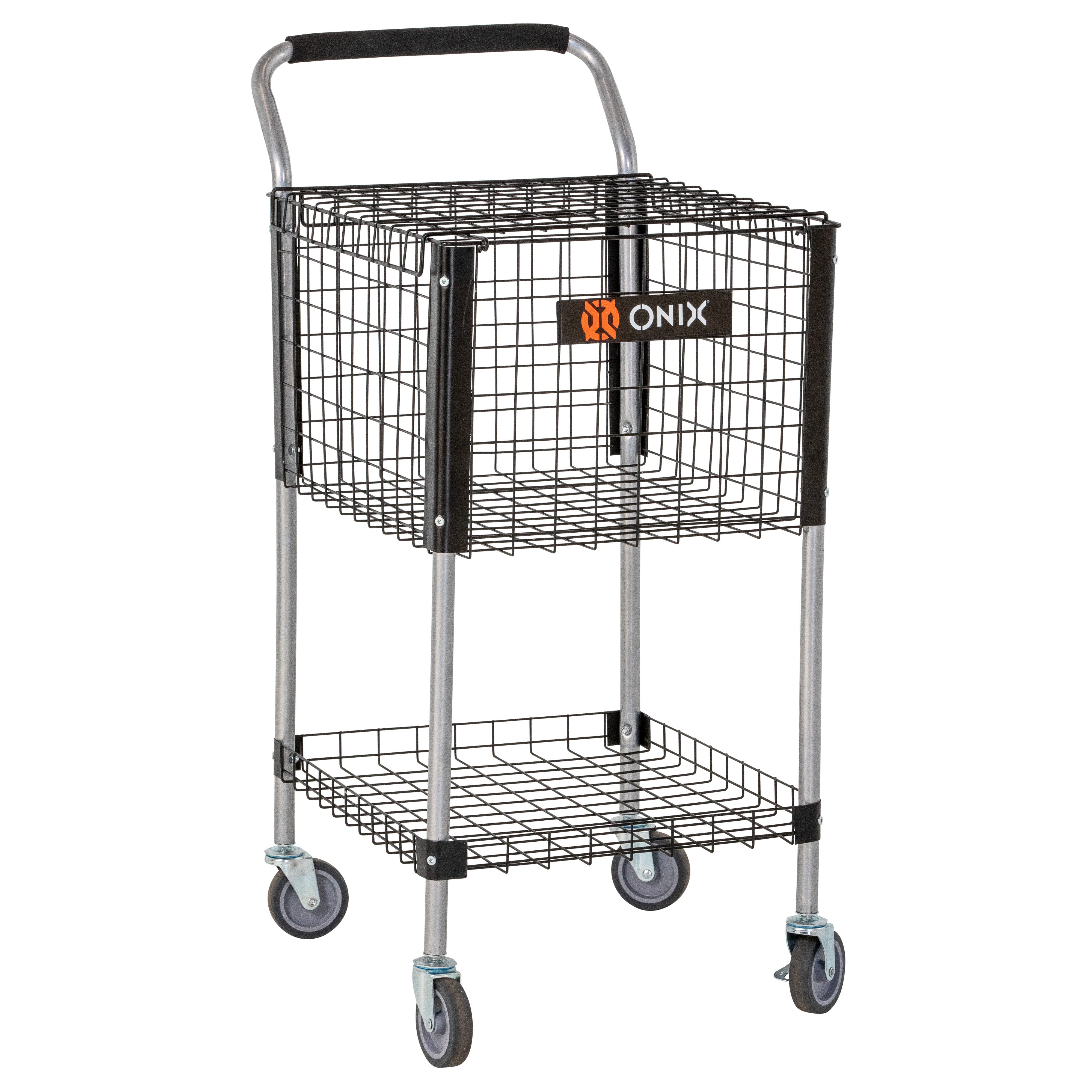 onix320-carrello-insegnamento-pickleball-con-ruote-girevoli-a-cuscinetti-e-cesto image 2