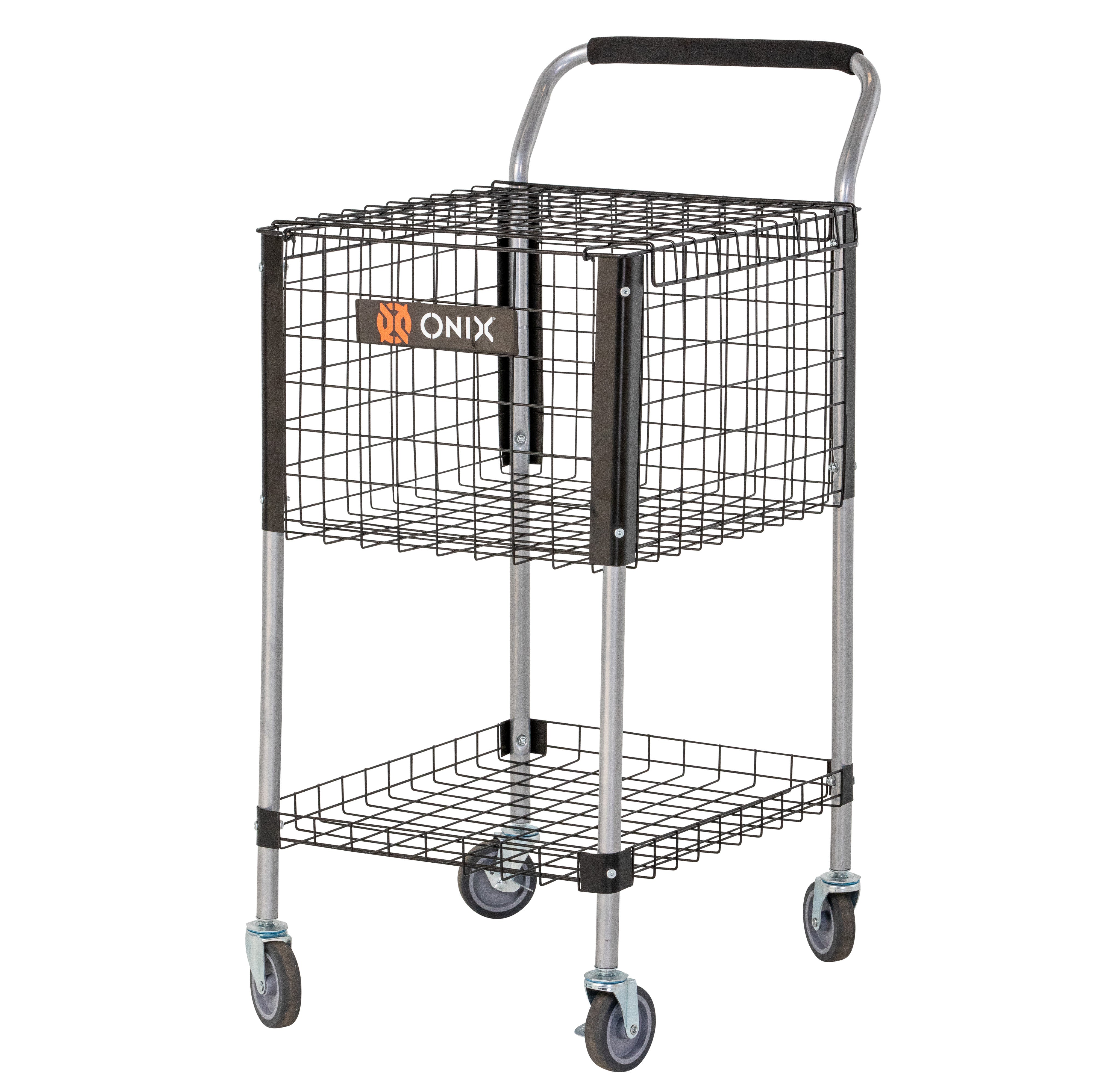onix320-carrello-insegnamento-pickleball-con-ruote-girevoli-a-cuscinetti-e-cesto image 4