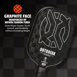 onix-outbreak-racchetta-pickleball-con-faccia-in-grafite-rinforzata-in-fibra-di- image 2