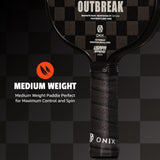 onix-outbreak-racchetta-pickleball-con-faccia-in-grafite-rinforzata-in-fibra-di- image 3