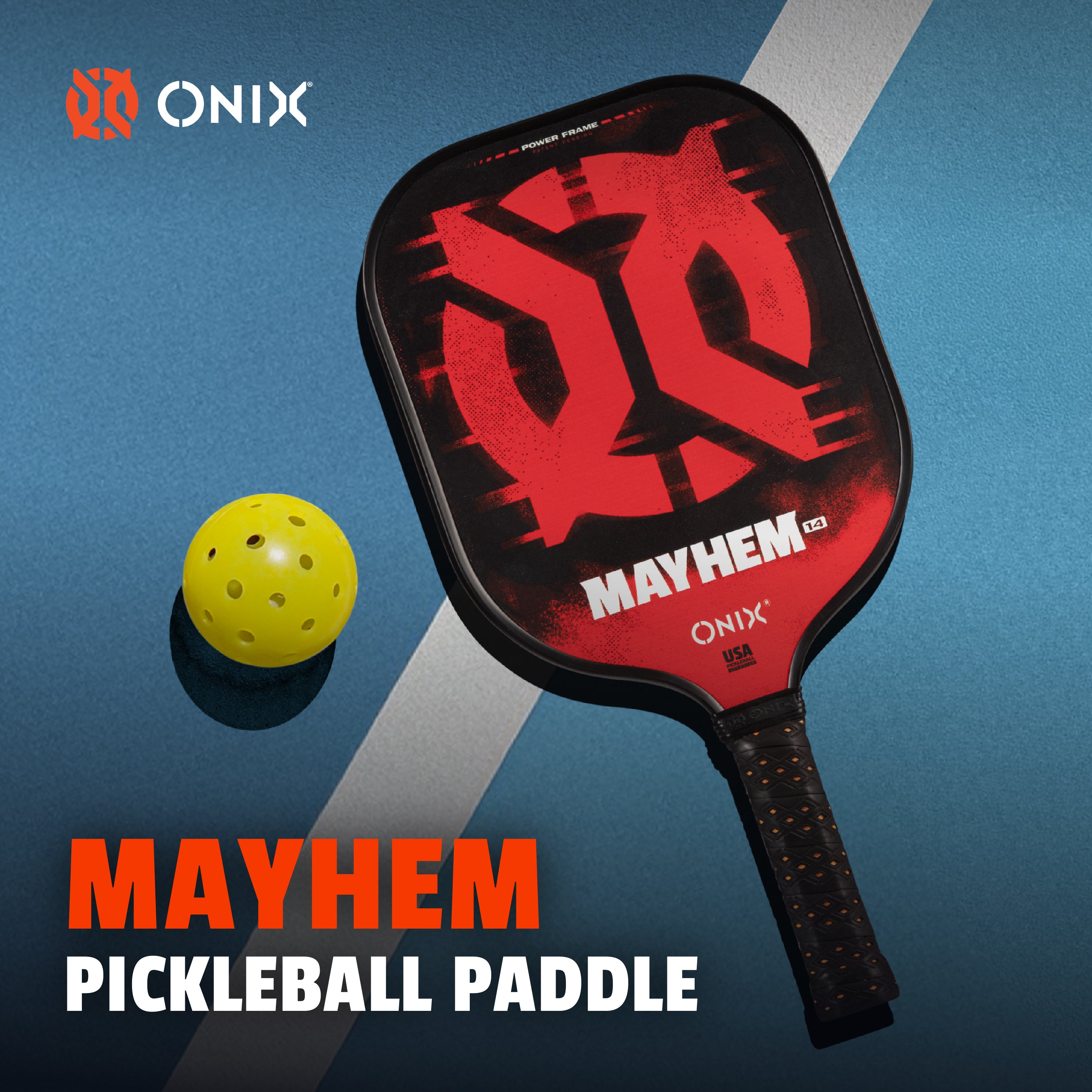 onix-mayhem-racchetta-pickleball-in-fibra-di-carbonio-nucleo-polipropilene-a-nid image 3