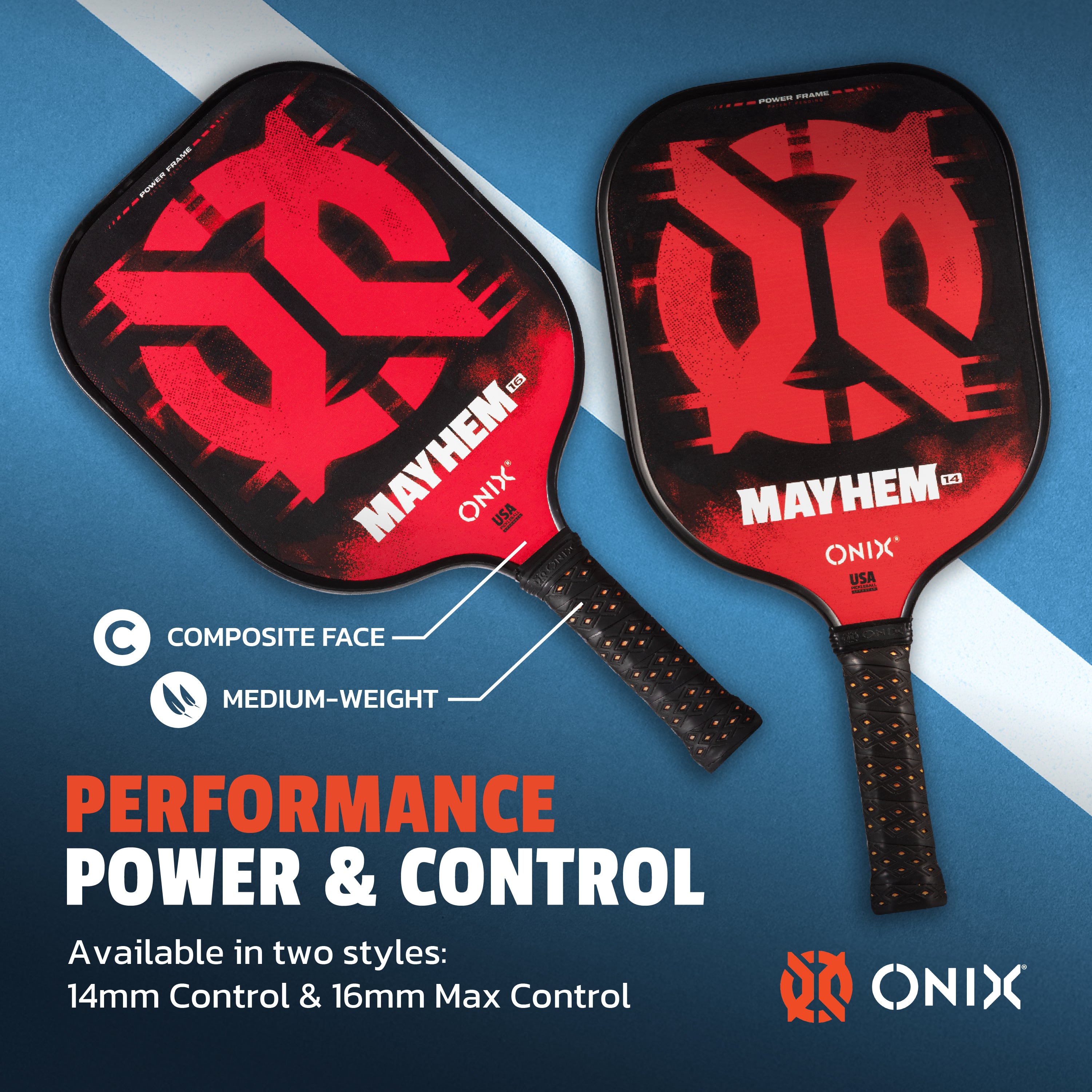 onix-mayhem-racchetta-pickleball-in-fibra-di-carbonio-nucleo-polipropilene-a-nid image 7