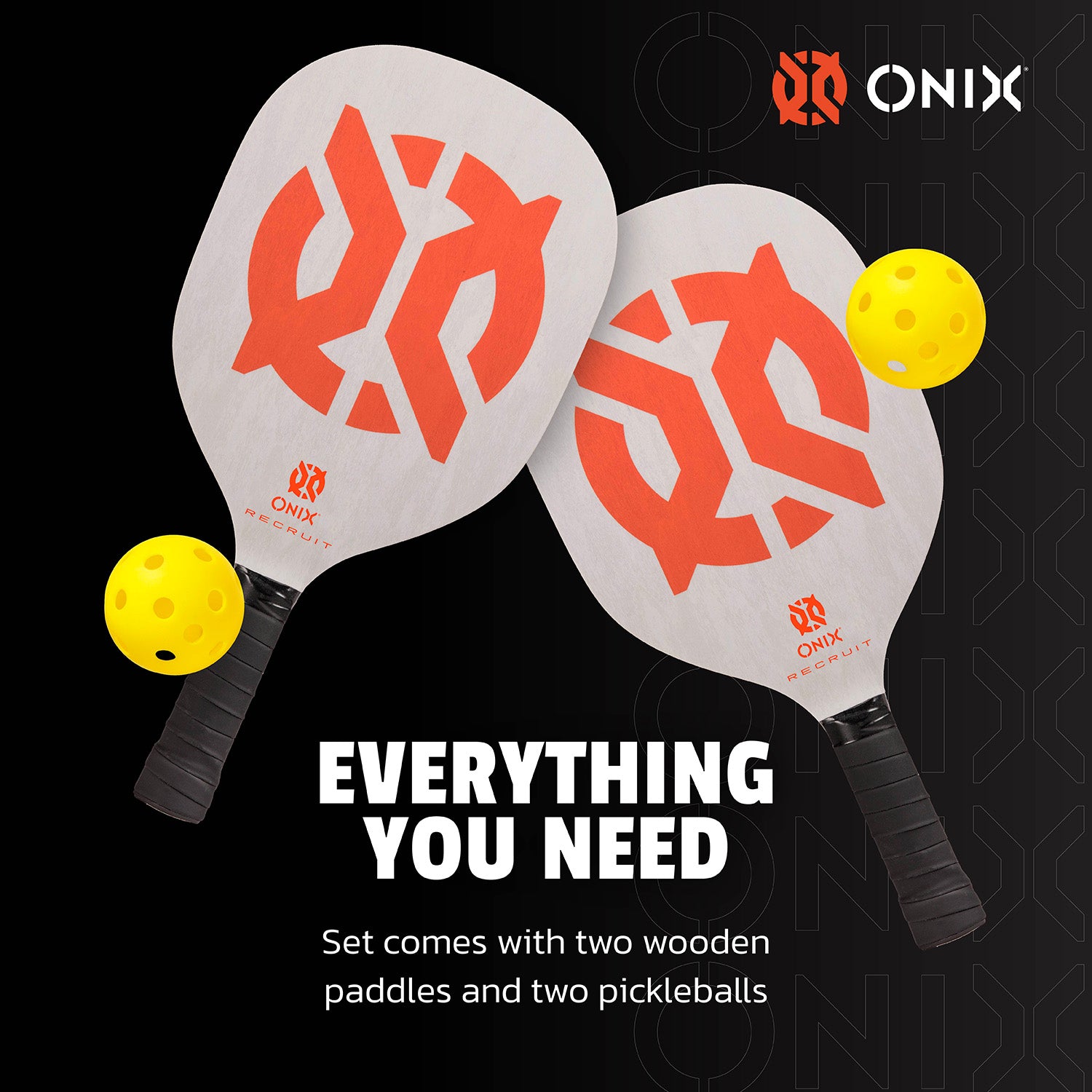 onix-recruit-set-pickleball-starter-con-2-racchette-in-legno image 7