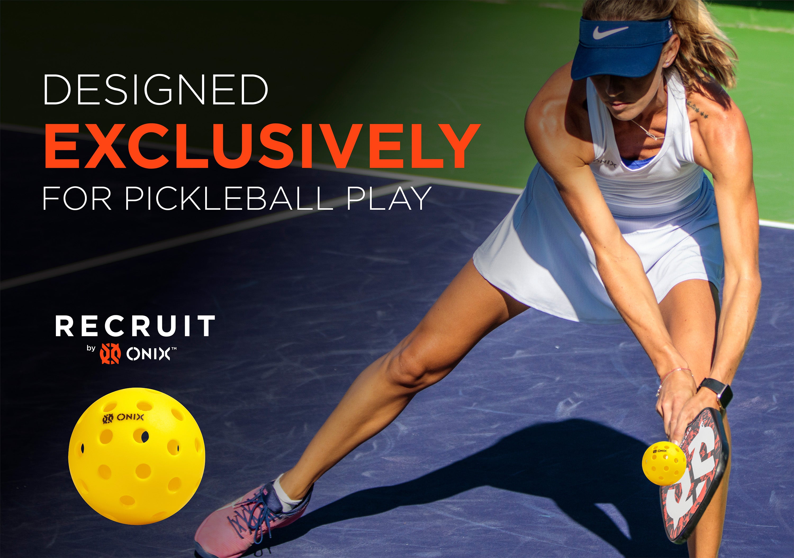 onix-recruit-pure-outdoor-palline-da-pickleball-outdoor-a-40-fori-per-gioco-este image 4