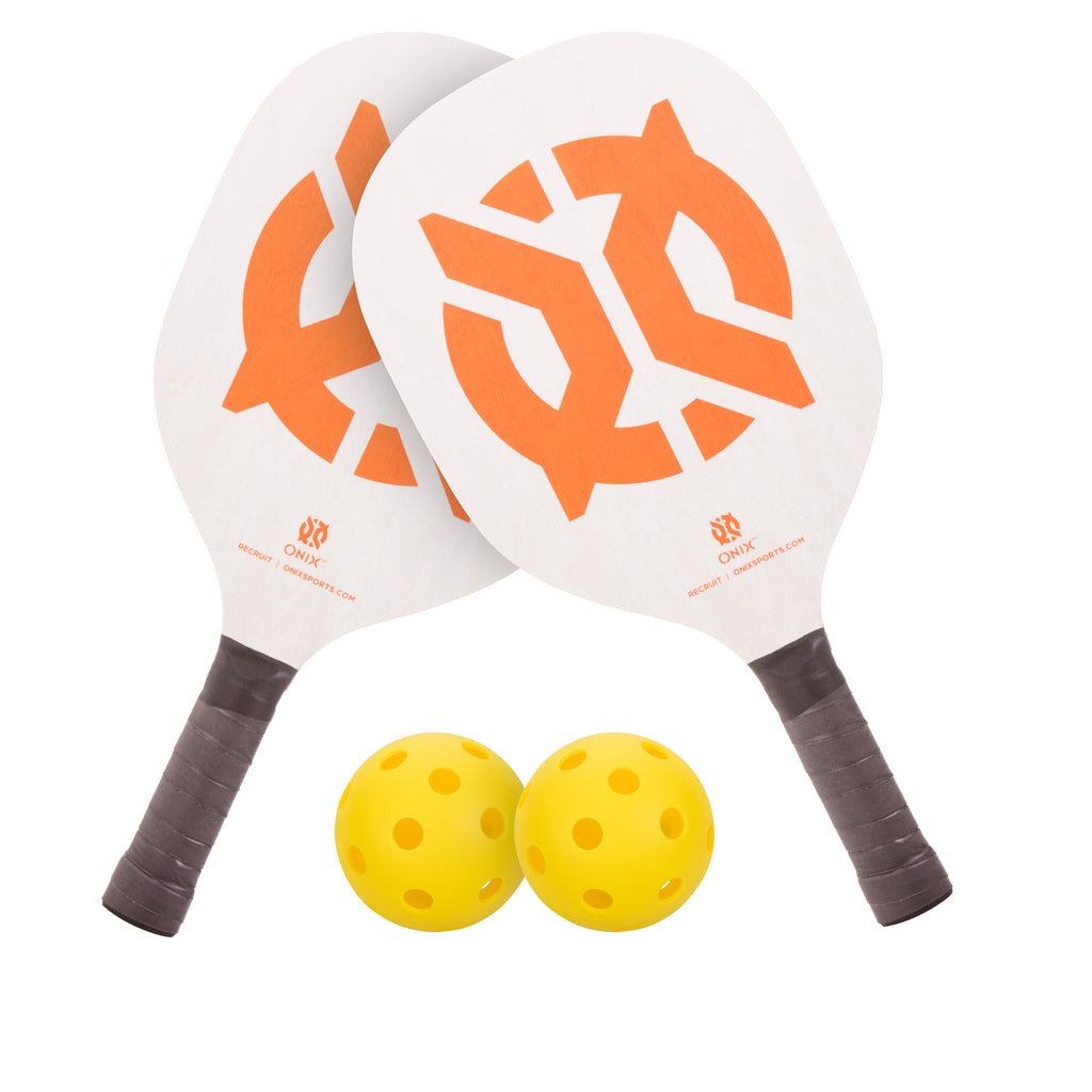 onix-recruit-set-pickleball-starter-con-2-racchette-in-legno image 1